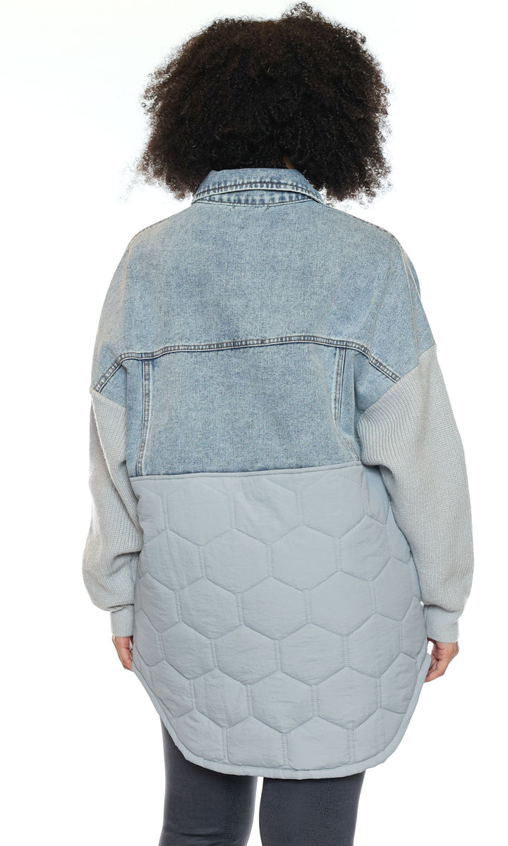 Mixed Media Quilted Jacket