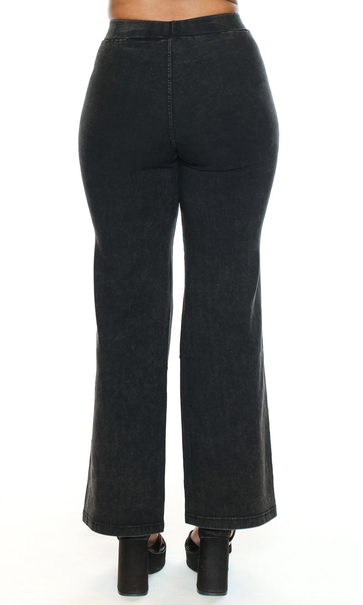 Pull-On Wide Leg Pants
