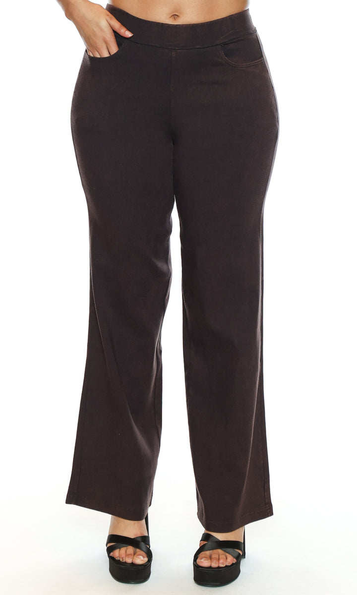 Pull-On Wide Leg Pants