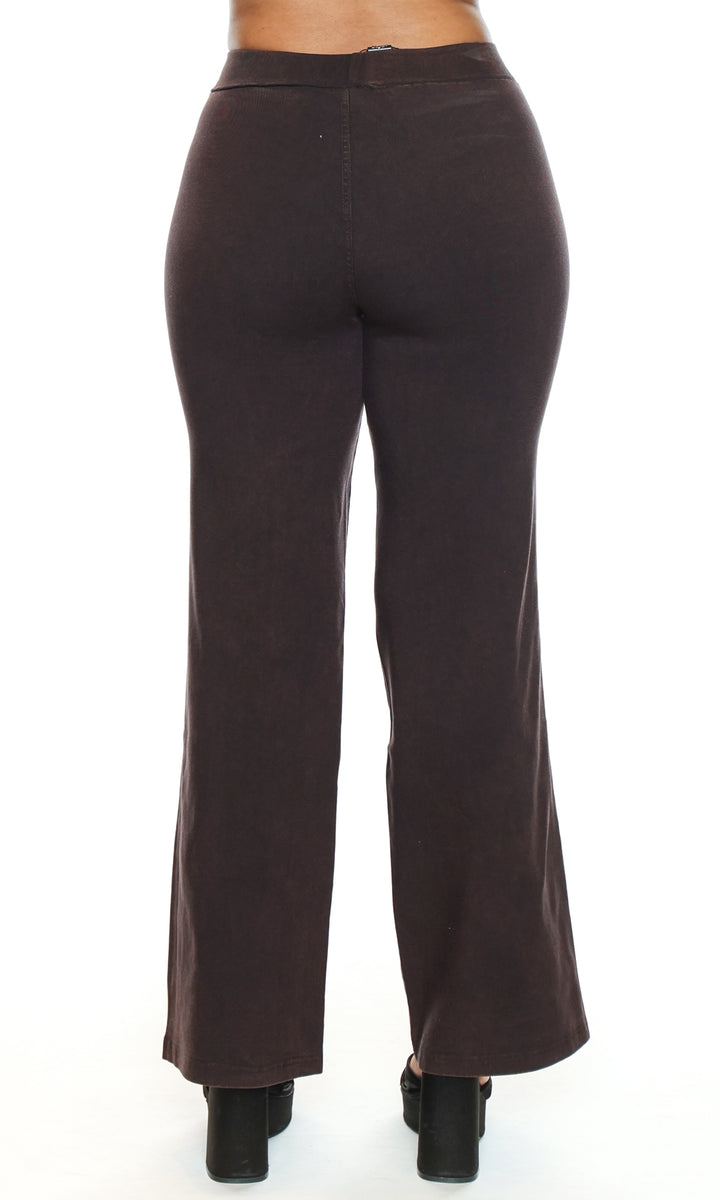 Pull-On Wide Leg Pants