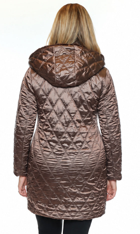 Two Way Reversible Hooded Coat