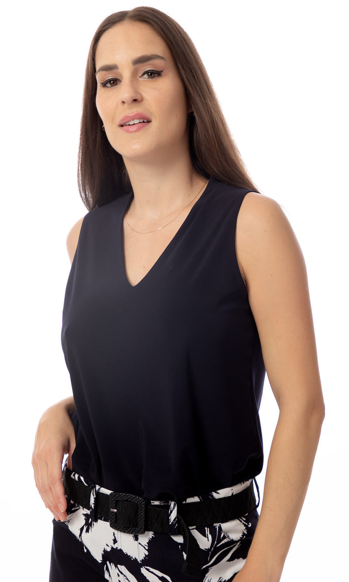 Essential V-Neck Sleeveless Top