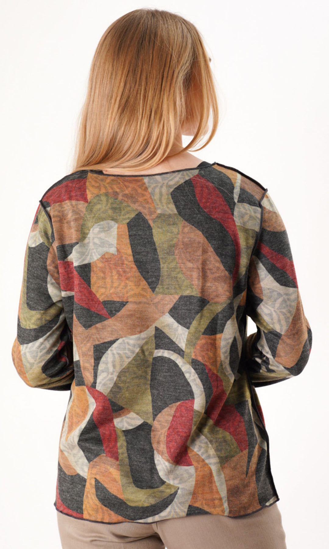 Reversible Abstract Print Top
