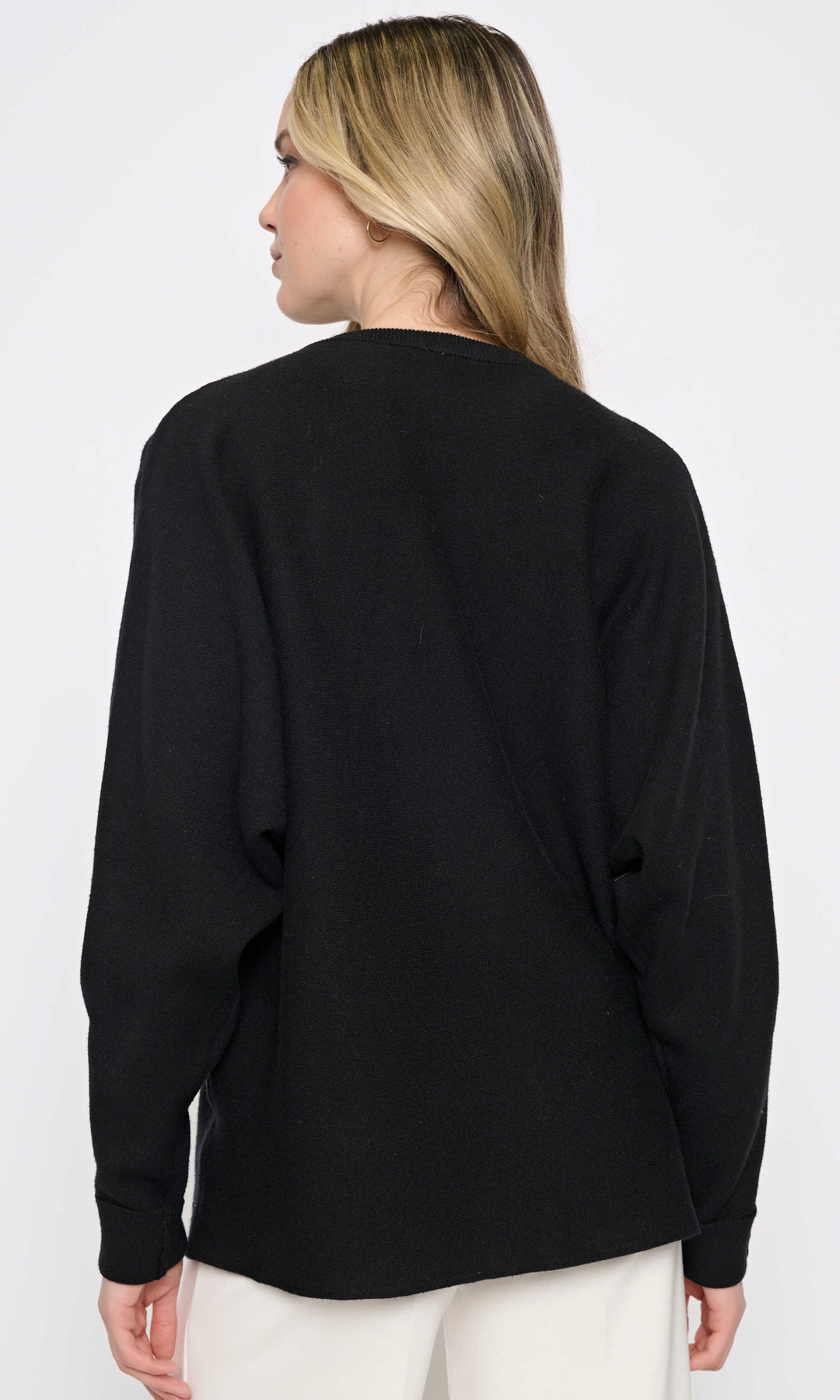 Beaded Floral Dolman Sweater