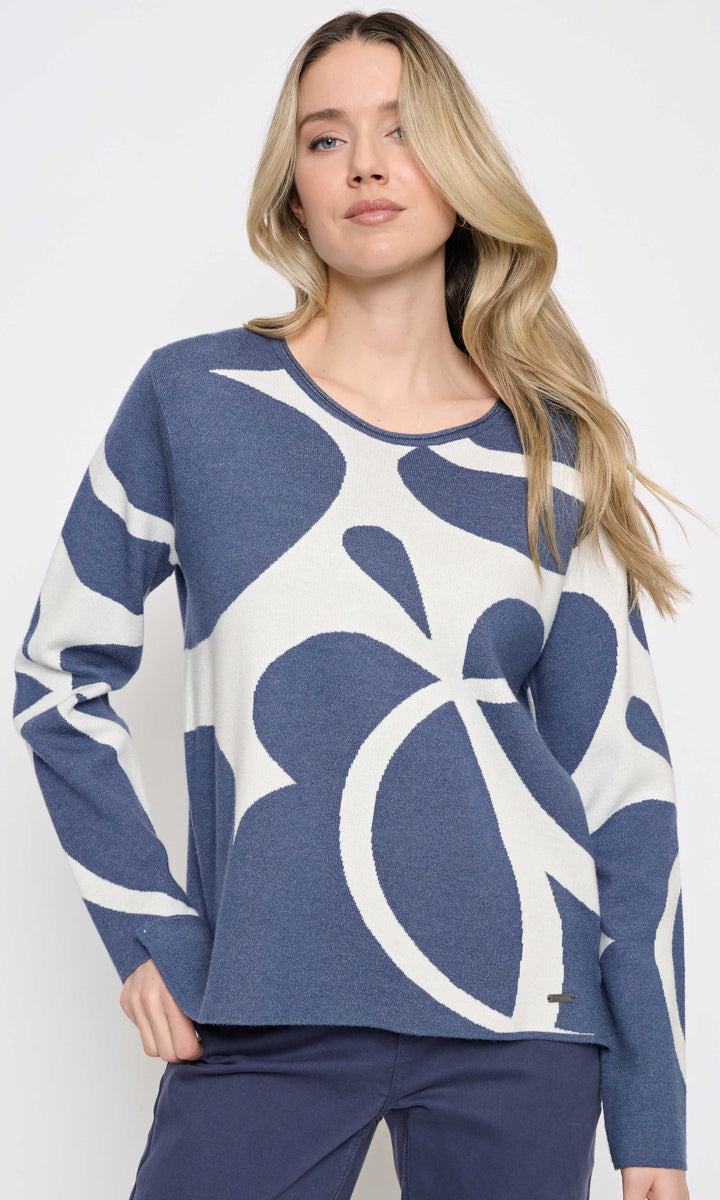 Abstract Statement Knit Sweater