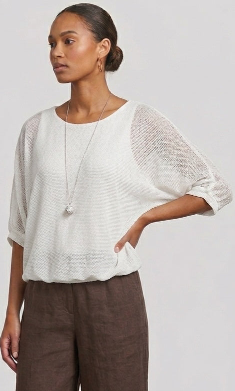 Dolman Overlay Top w/ Tank & Bling Ball Necklace