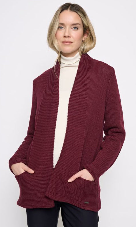 Ribbed Knit Pocket Cardigan