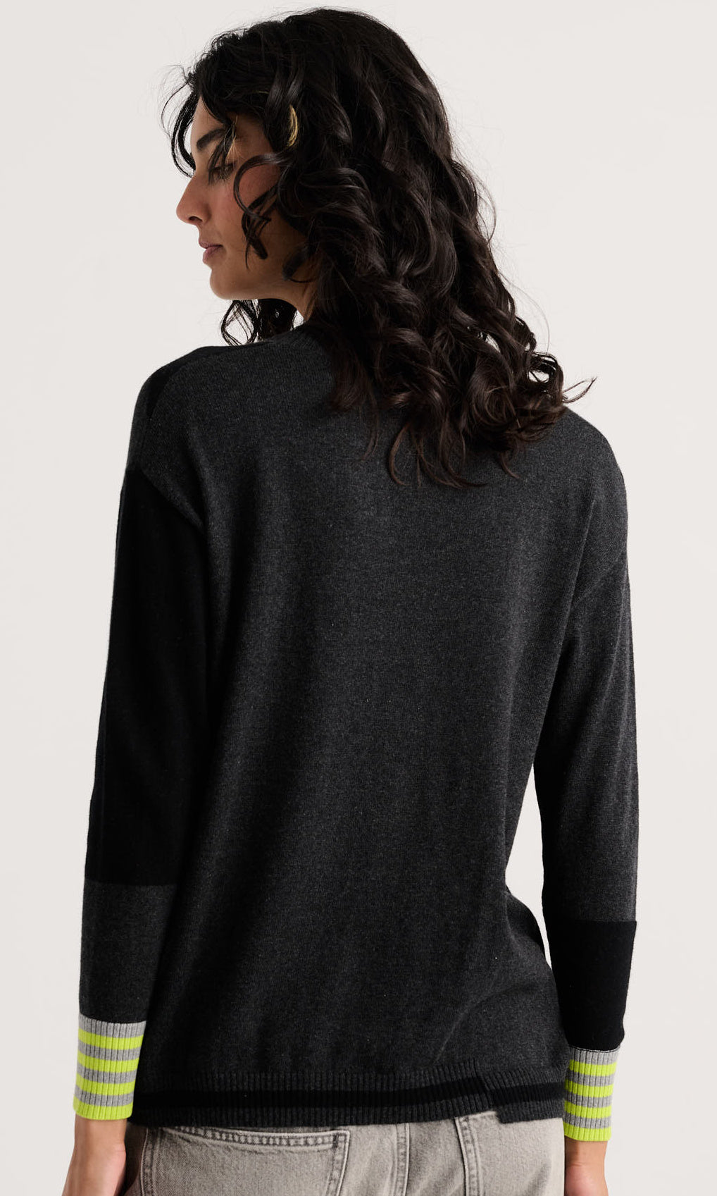 Striped Cashmere Blend Sweater