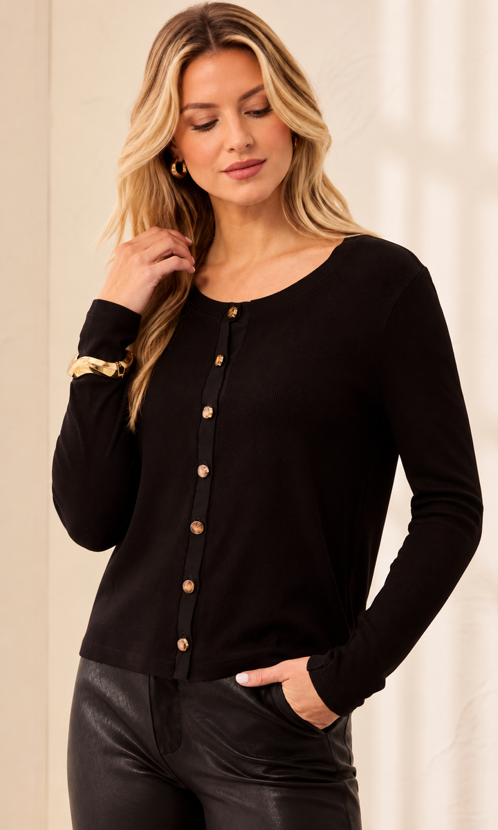 Wear-Two-Ways Button Front Cardigan