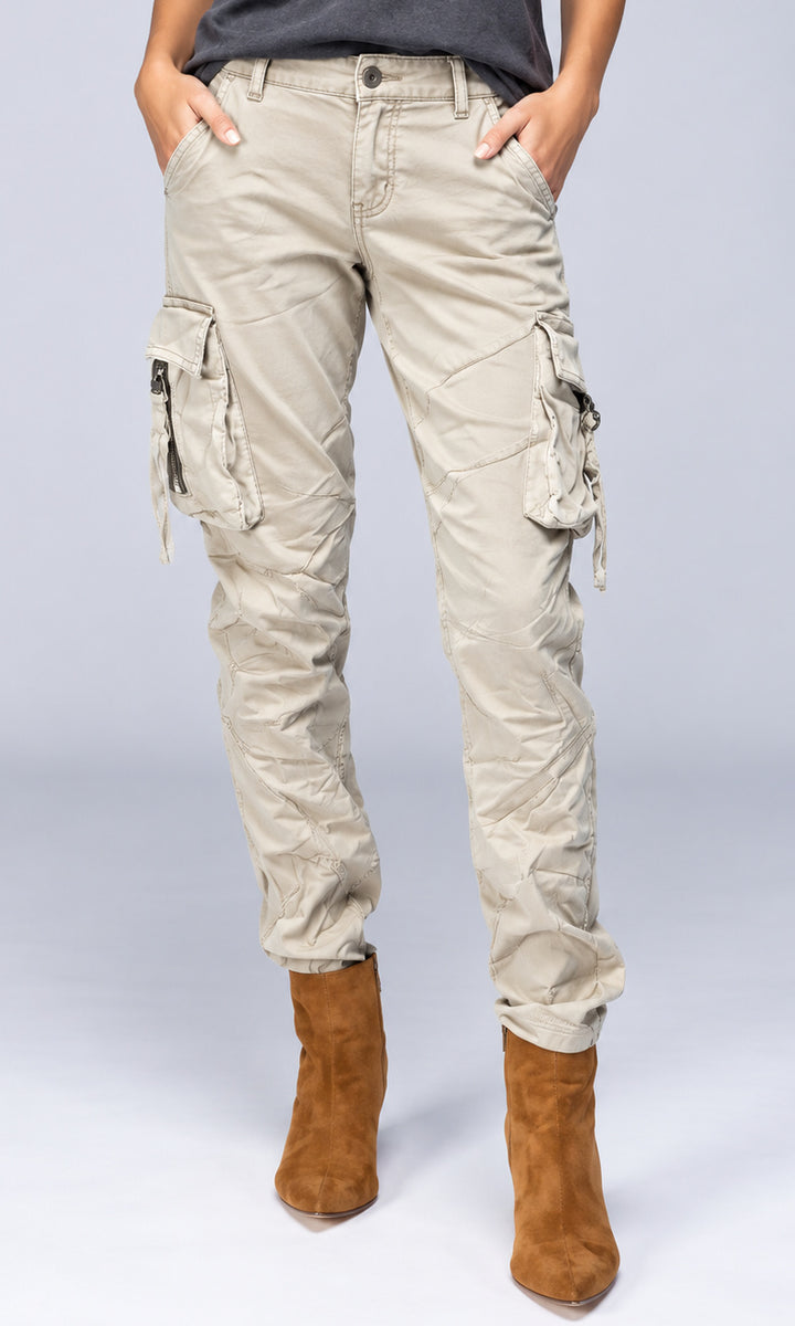 Multi-Pocket Tapered Cargo Pants