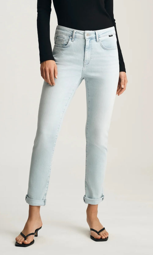 Slim Fit Cropped Stretch Denim Jeans
