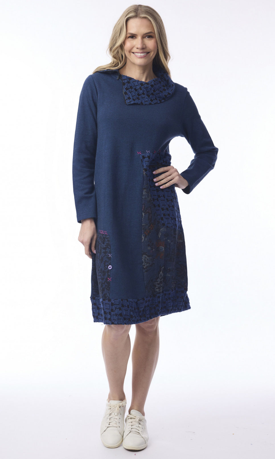 Zip Detail Organic Cotton Dress