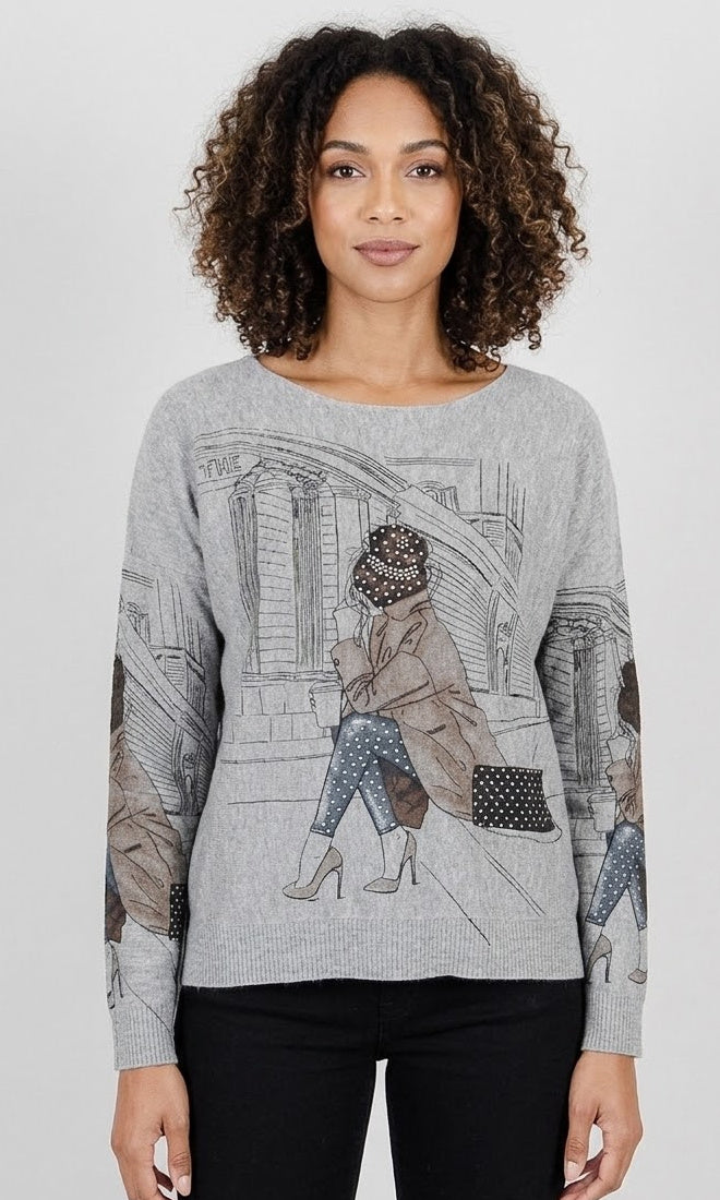 Rome Chic Embellished Sweater