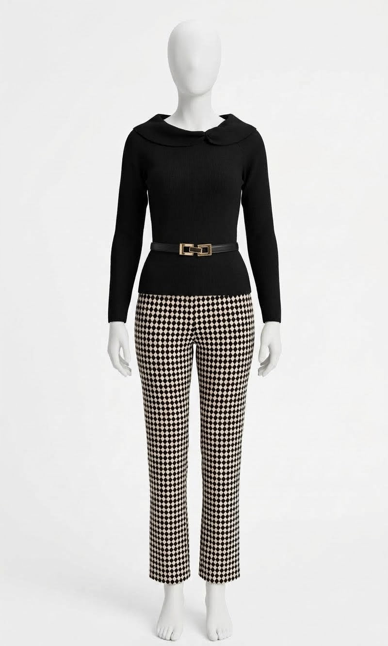 Geometric Clasp Adjustable Belt