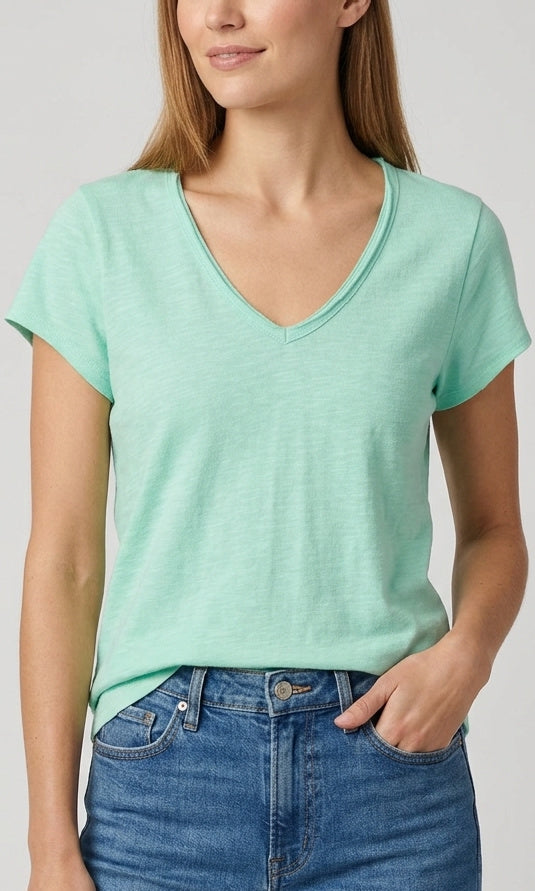 Relaxed V-Neck Tee