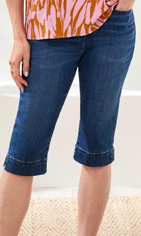 Stretch Denim Capri
