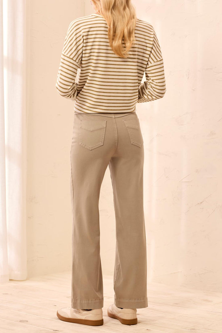 Wide Leg Stretch Twill Pant