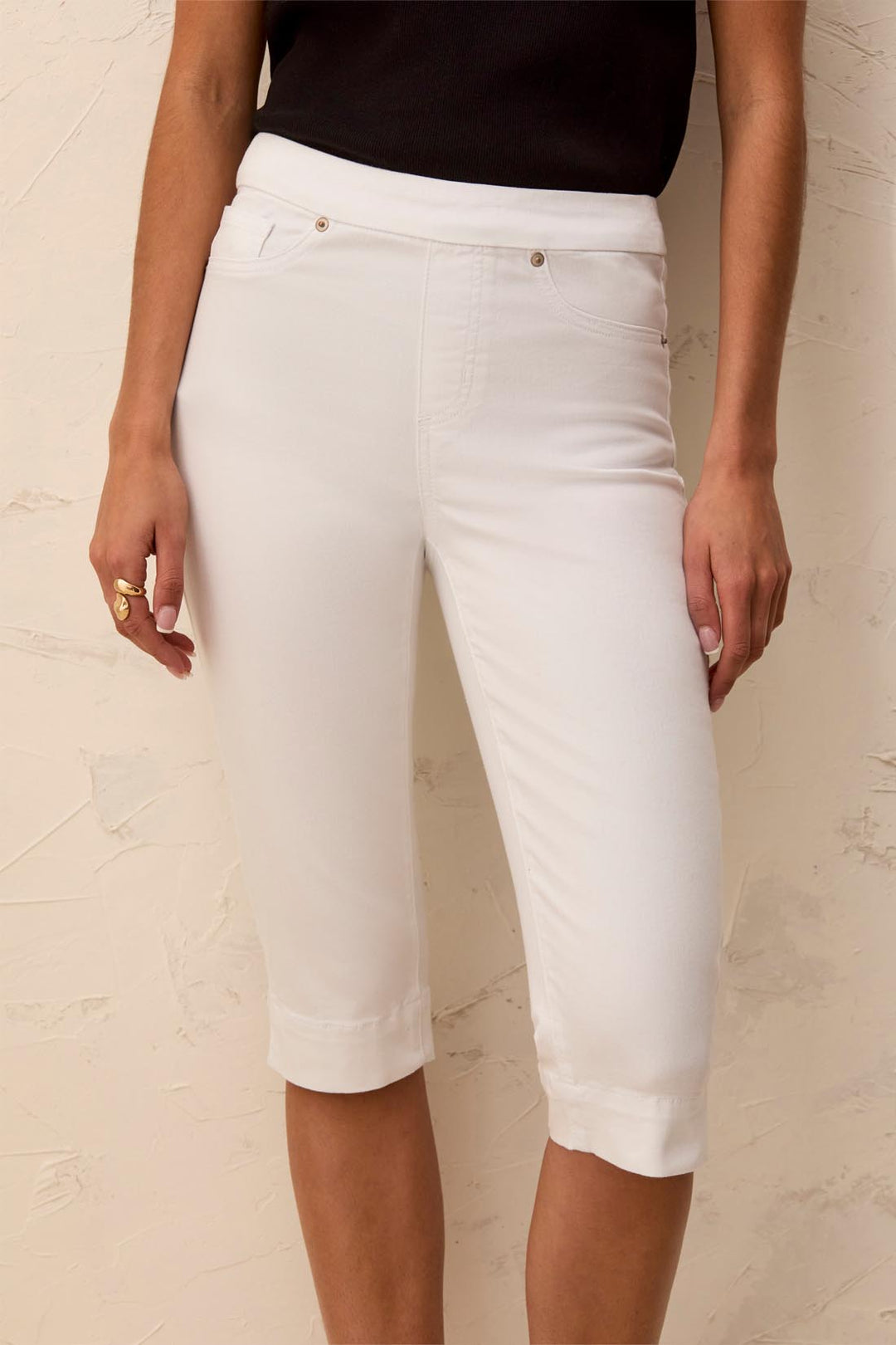 Stretch Denim Capri