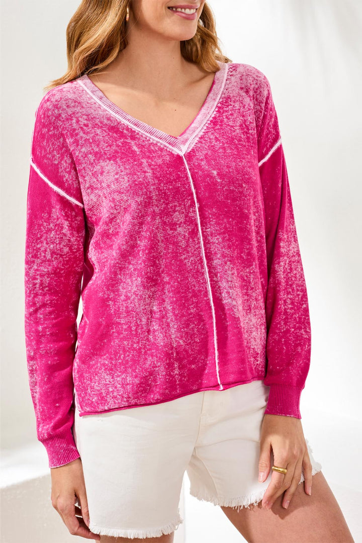 Cotton Side Slit Sweater